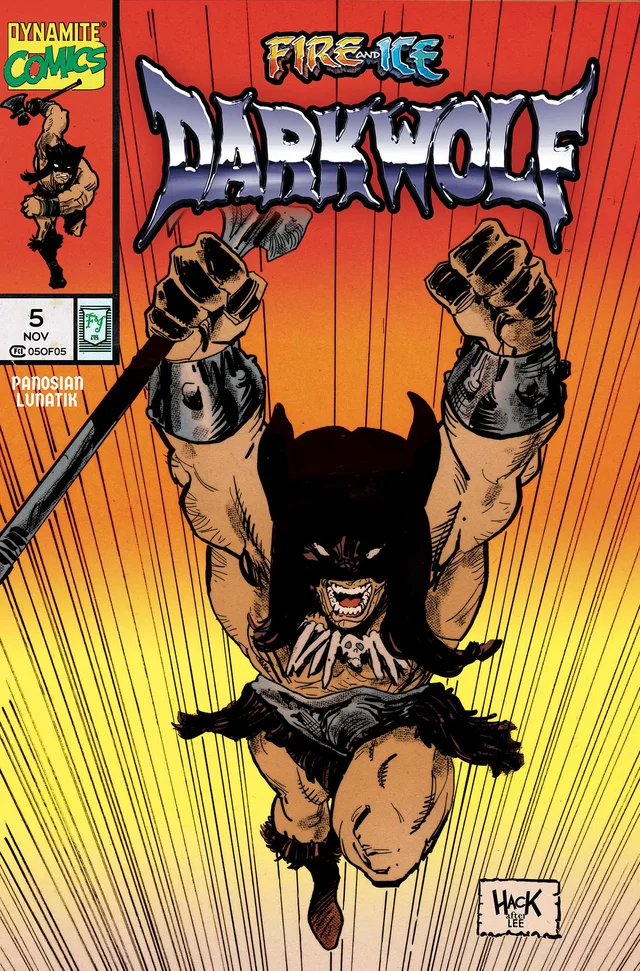 Tapa de Fire And Ice Darkwolf #5 · Cover K Robert Hack Var