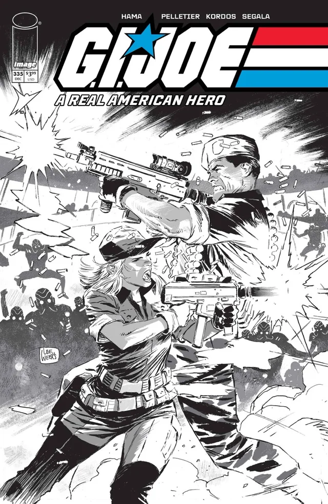Tapa de Gi Joe A Real American Hero #335 · Cover B Lee Weeks Bandw Var