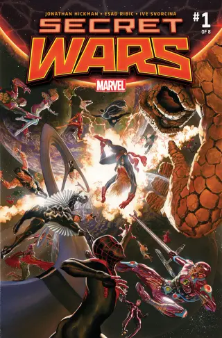 Tapa Edición estándar de Secret Wars Facsimile Edition #1