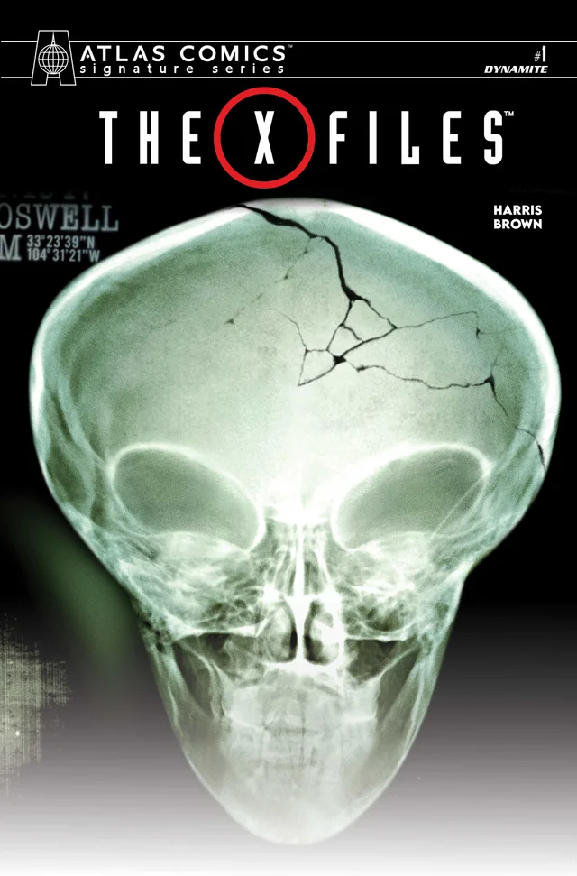 Tapa de X Files #1 · Cover I Roswell Photo Atlas Edition Signed By Joe Harris Var