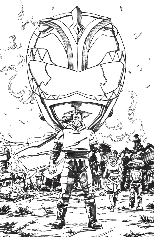 Tapa de Power Rangers Green #5 · Cover J Unlimited Variant