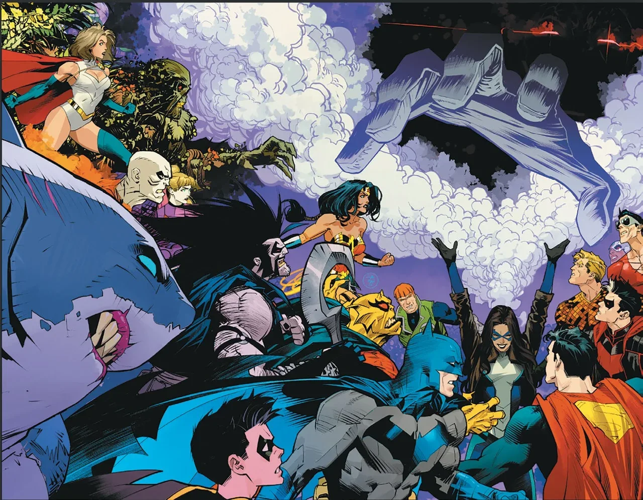 Tapa de Justice League Unlimited #25 · Cover H Dan Mora Foil Var