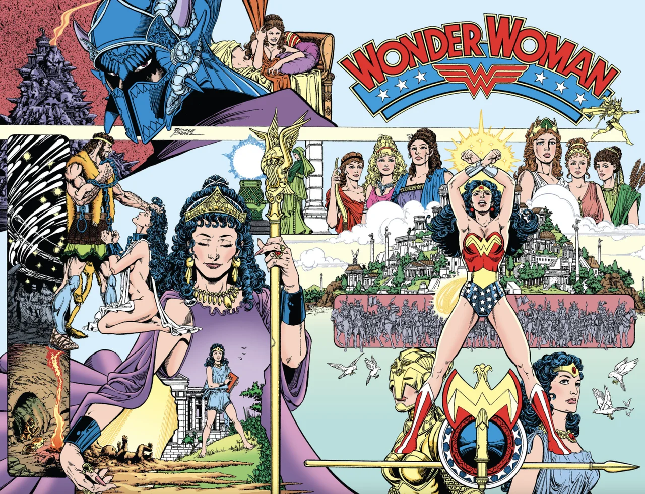 Tapa de Limited Collectors Edition Wonder Woman The Princess Of Power Facsimile Edition #65 · Cover A George Perez