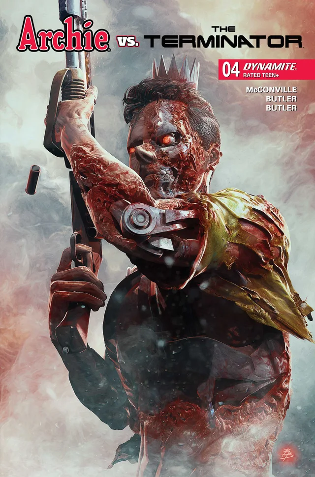 Tapa de Archie Vs The Terminator #4 · Cover B Bjorn Barends Var