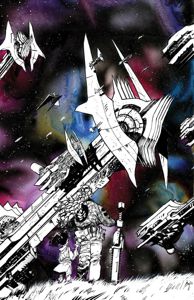 Tapa de Chainkata #3 · Cover D Daniel Warren Johnson Raw Art Var