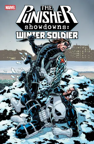 Tapa Cover A de Punisher Showdowns: Winter Soldier #1