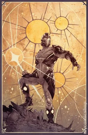 Tapa de X-O Manowar: Black, White And Gold #3 · Cover C