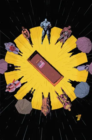Tapa Cover F - Clay Mann Watchmen 40th Anniversary Card Stock Var de Justice League Unlimited #25