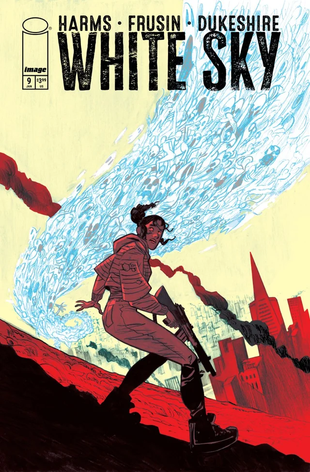 Tapa de White Sky #9 · Cover C Lisandro Estherren Var