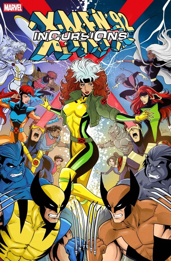 Tapa de X-Men '92: Incursions #1 · Cover B By Luciano Vecchio