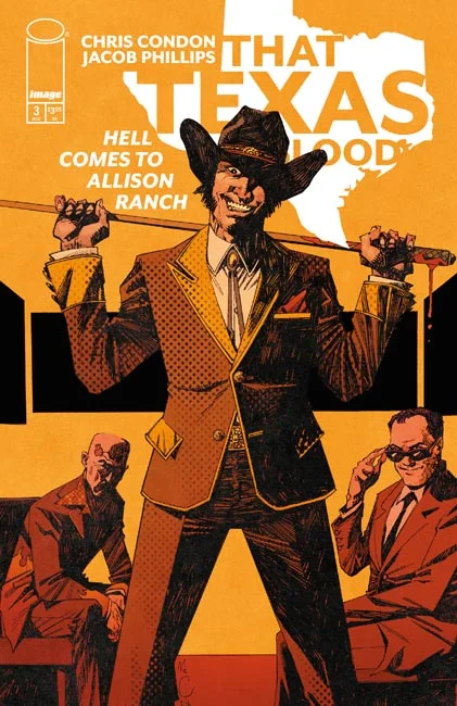 Tapa de That Texas Blood Hell Comes To Allison Ranch #3 · Cover B John Mccrea Var