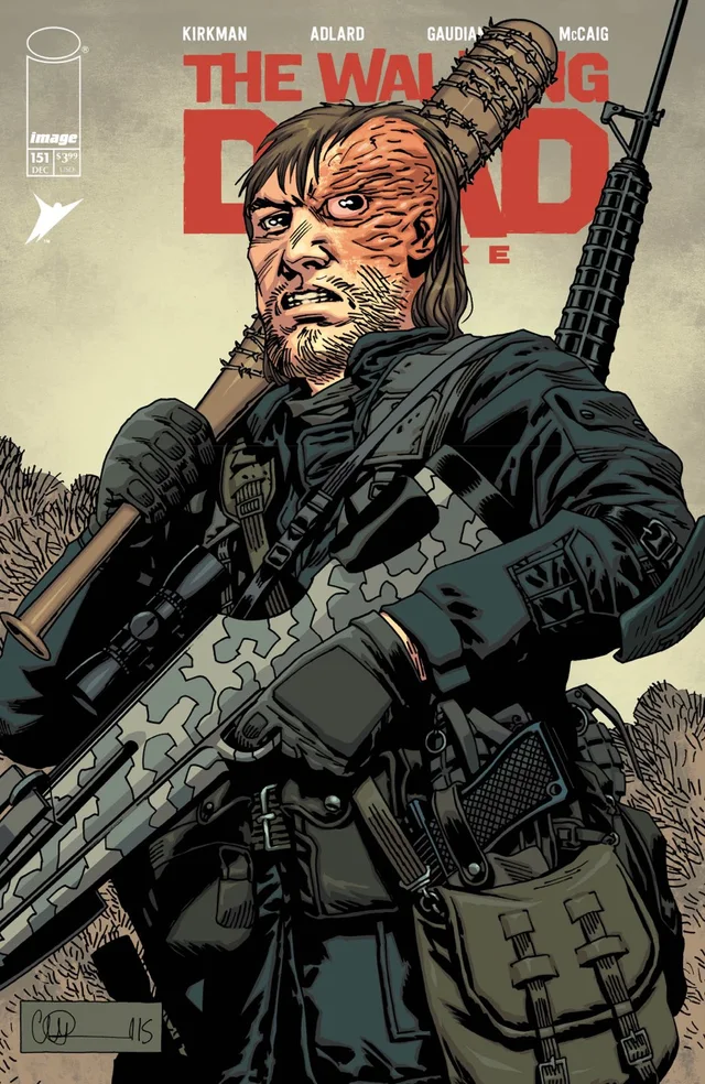 Tapa de Walking Dead Deluxe #151 · Cover B Charlie Adlard And Dave Mccaig Var