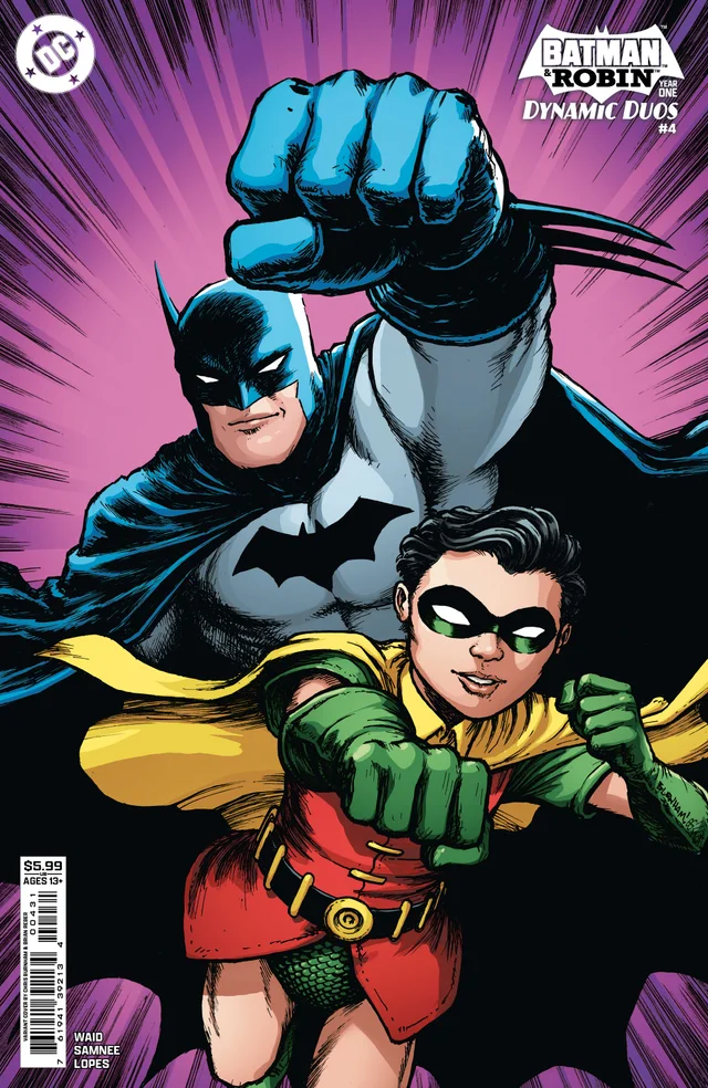 Tapa de Batman And Robin Year One Dynamic Duos #4 · Cover C Chris Burnham Card Stock Var