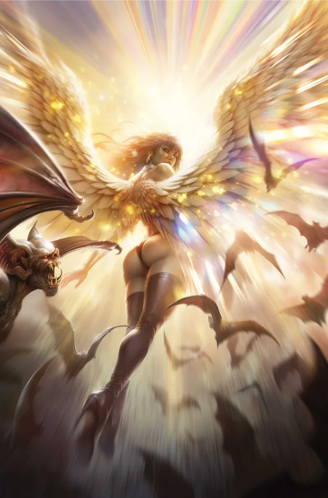 Tapa de Vampirella Paradise #2 · Cover E Francesco Mattina Metal Premium Var