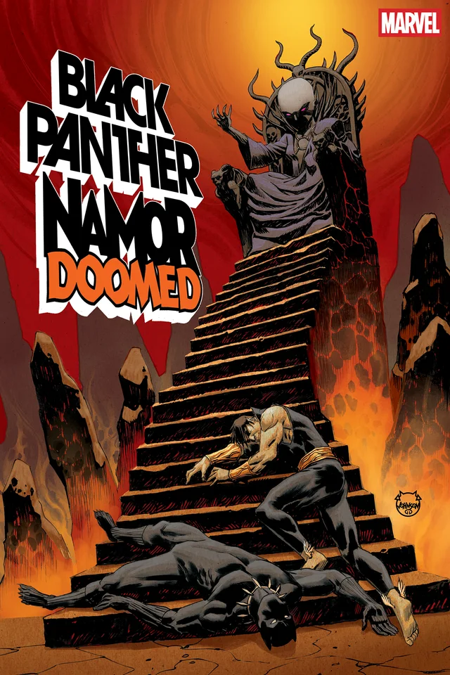 Tapa de Black Panther/Namor: Doomed #5 · Cover A Dave Johnson