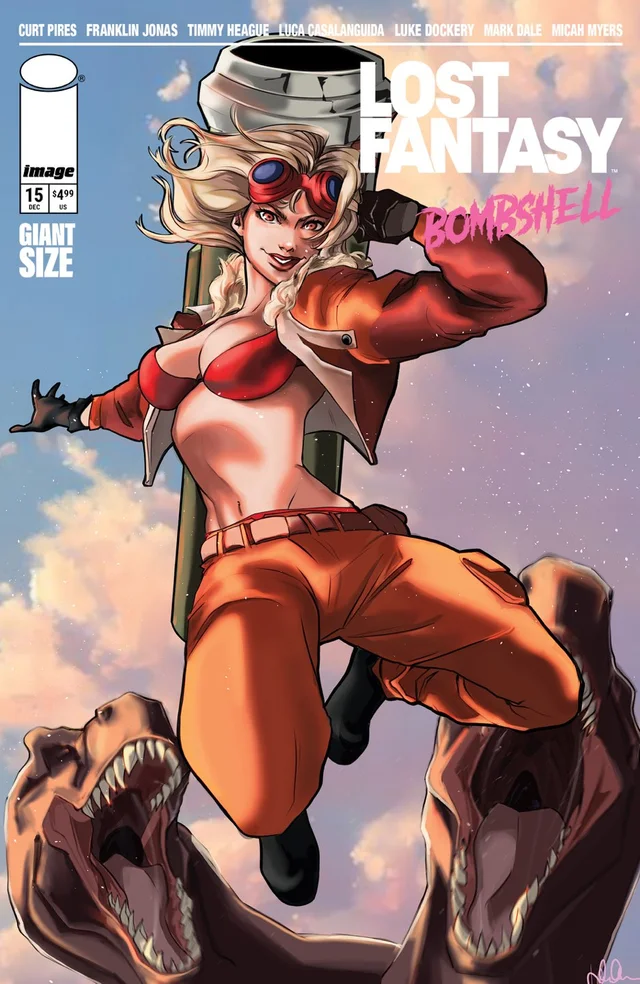 Tapa de Lost Fantasy #15 · Cover C Julia Olimpia Bombshell Var