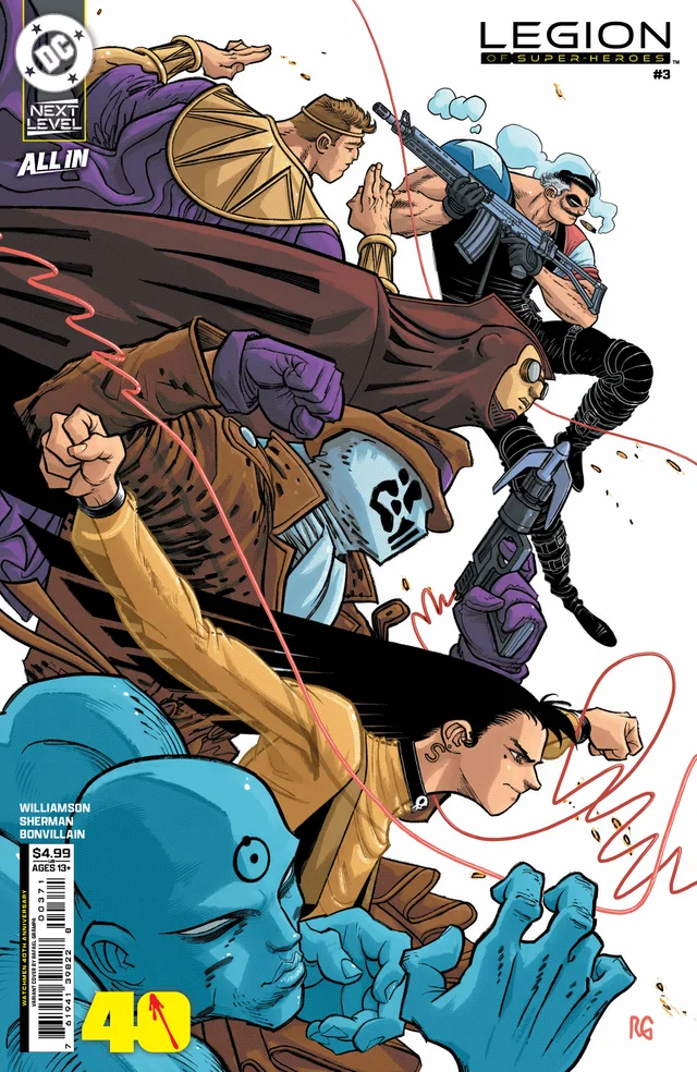 Tapa de Legion Of Super-Heroes #3 · Cover F Rafael Grampa Watchmen 40th Anniversary Card Stock Var