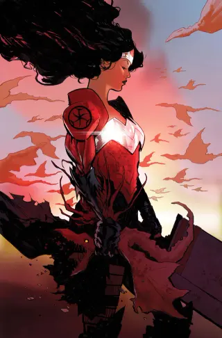 Tapa Cover C - Marcio Takara Card Stock Var de Absolute Wonder Woman #27