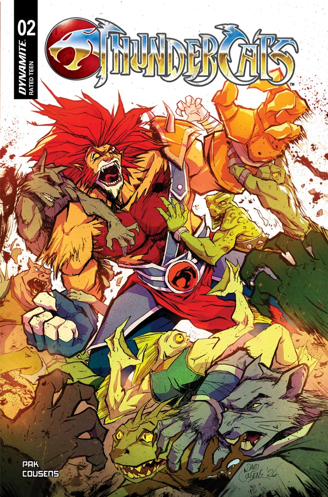 Tapa de Thundercats #2 · Cover B David Cousens Var