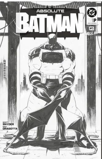 Tapa de DC W.I.P. Absolute Batman Second Printing #1 · Cover A Nick Dragotta