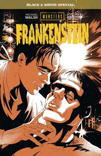 Tapa de Universal Monsters Frankenstein Bandw Special #2 · Cover B Al Kaplan Var