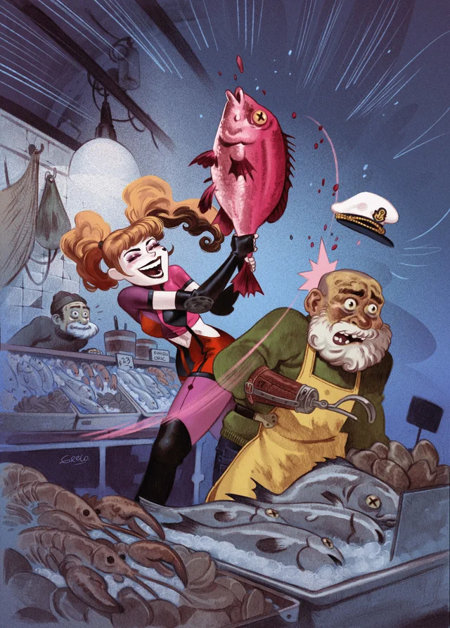 Tapa de Harley Quinn #70 · Cover C Diego Greco Card Stock Var