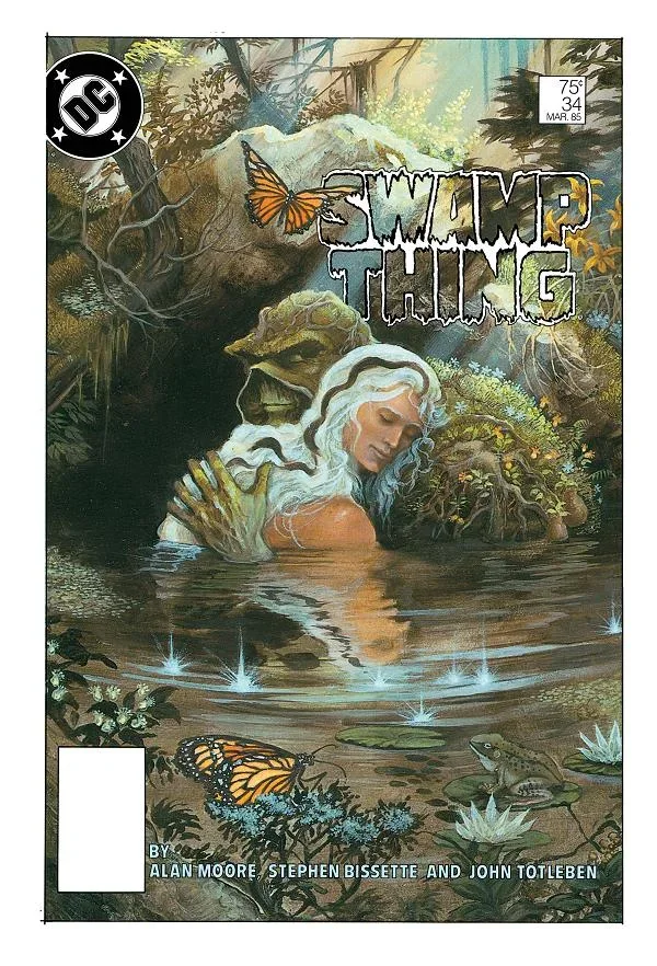 Tapa de Swamp Thing Facsimile Edition #34 · Cover C Stephen Bissette And John Totleben Foil Var