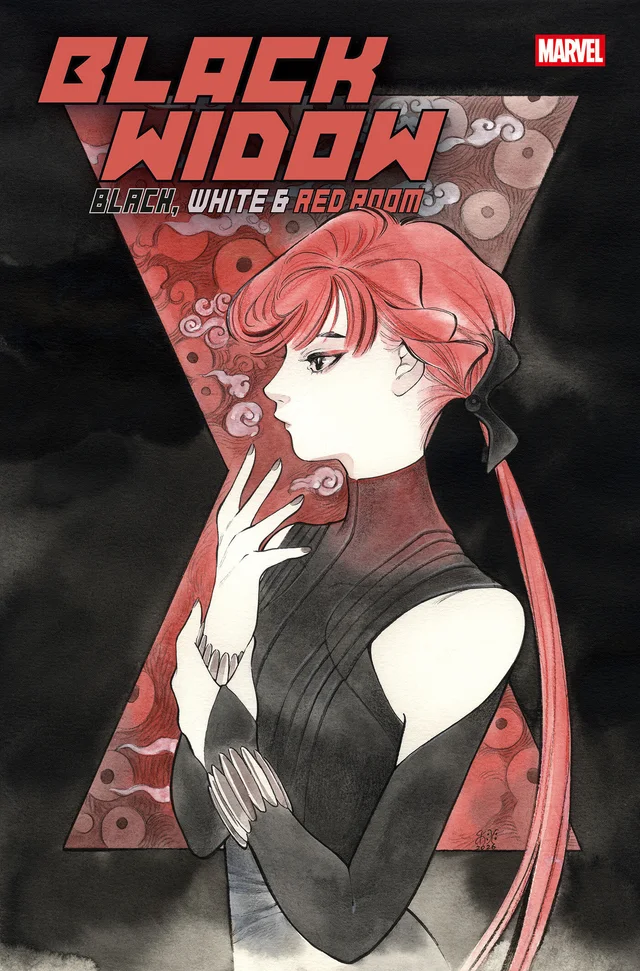 Tapa de Black Widow: Black, White And Red Room #2 · Cover B Peach Momoko Red Room Variant