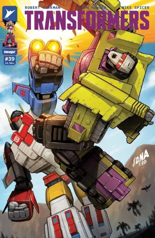 Tapa Cover C - David Nakayama Var de Transformers #39