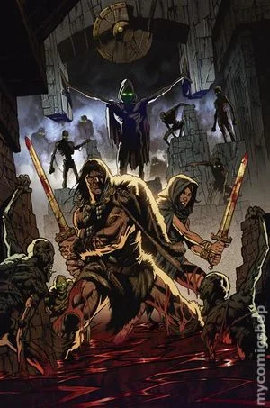 Tapa de Conan The Barbarian Tides Of The Tyrant King #3 · Cover E Danny Earls Virgin Cardstock Var