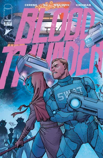 Tapa de Blood And Thunder #19 · Cover A Ej Su And Dee Cunniffe Connecting