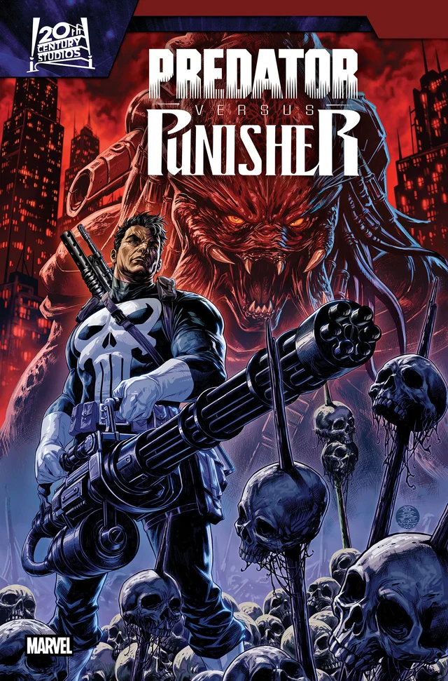 Tapa de Predator Vs. Punisher #3 · Cover D Mark Brooks Variant