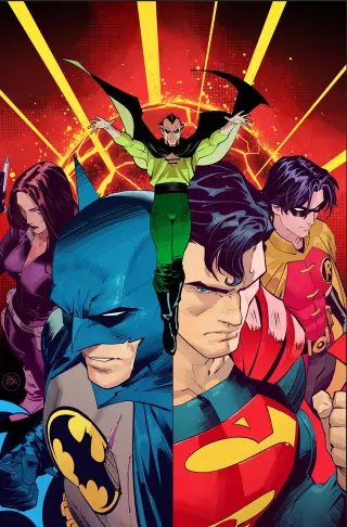 Tapa Cover A - Dan Mora de Batman Superman Worlds Finest #58