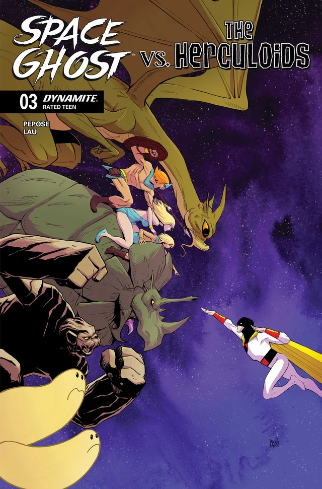Tapa de Space Ghost Vs The Herculoids #3 · Cover B Drew Moss Var