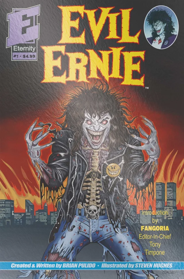 Tapa de Evil Ernie 30th Anniversary Facsimile Edition #1 · Cover E Eric Mache Metal Premium Var
