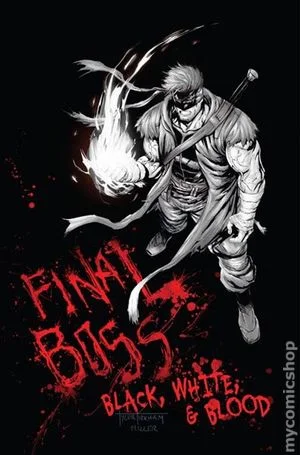 Tapa de Final Boss Black White And Blood Reprint #1 · Cover C Tyler Kirkham Graffiti Var