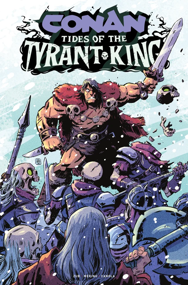 Tapa de Conan The Barbarian Tides Of The Tyrant King #4 · Cover C Derek Laufman Var