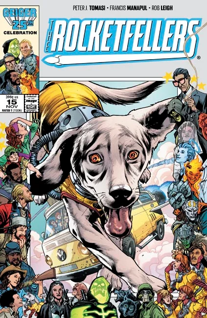 Tapa de Rocketfellers #15 · Cover B Bryan Hitch And Brad Anderson Geiger Anniversary Var