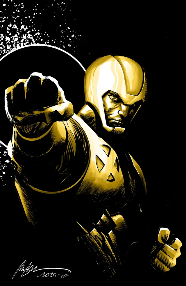 Tapa de X-O Manowar: Black, White And Gold #2 · Cover C