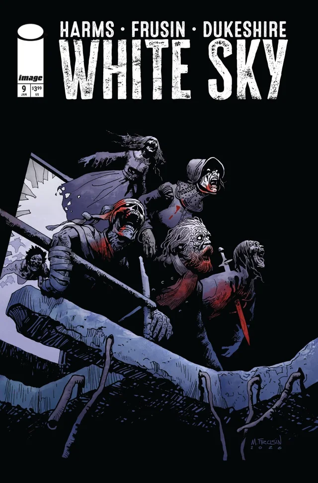 Tapa de White Sky #9 · Cover A Marcelo Frusin