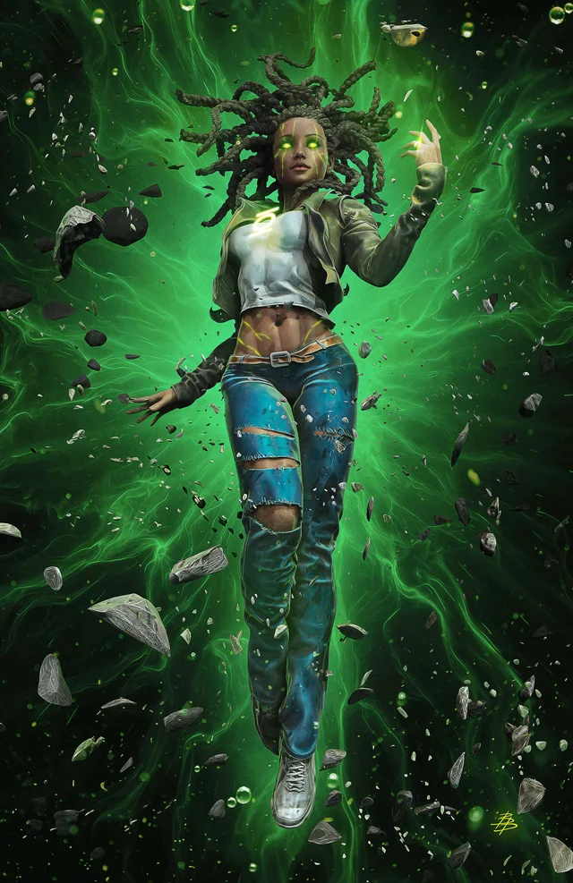 Tapa de Absolute Green Lantern #22 · Cover D Bjorn Barends Card Stock Var