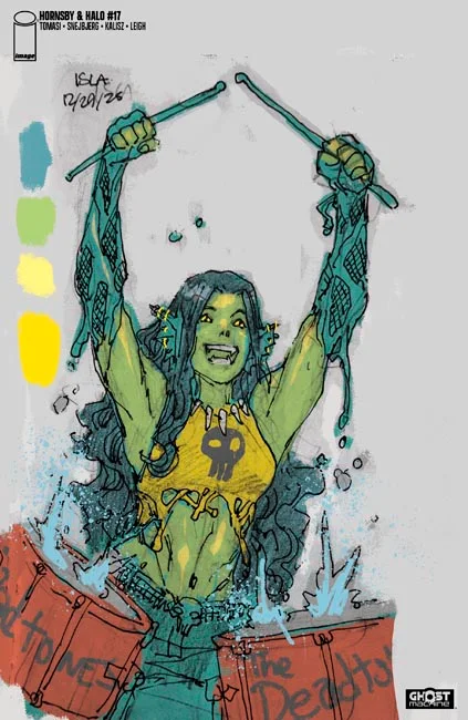 Tapa de Hornsby And Halo #17 · Cover C Francis Manapul Design Sketch Var