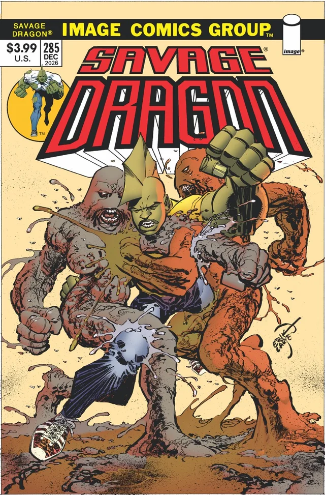 Tapa de Savage Dragon #285 · Cover B Erik Larsen Retro Var