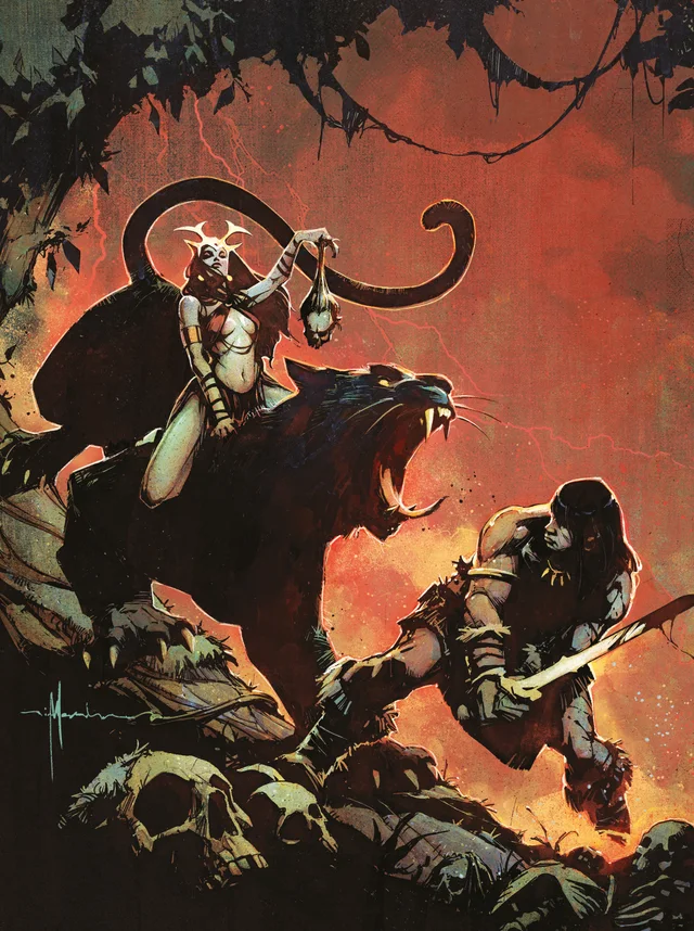 Tapa de Savage Sword Of Conan #17 · Cover D Nick Marinkovich Virgin Cardstock Var