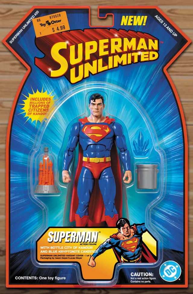 Tapa de Superman Unlimited #20 · Cover B Jason Geyer Superman With Kandor Action Comics Card Stock Var