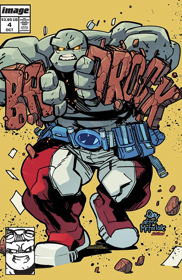 Tapa de Badrock #4 · Cover C Seth Damoose Homage Var