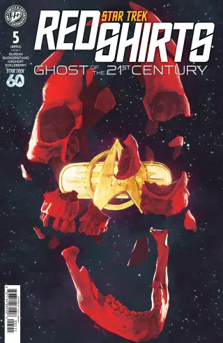 Tapa Cover A de Star Trek: Red Shirts--Ghost Of The 21st Century #5