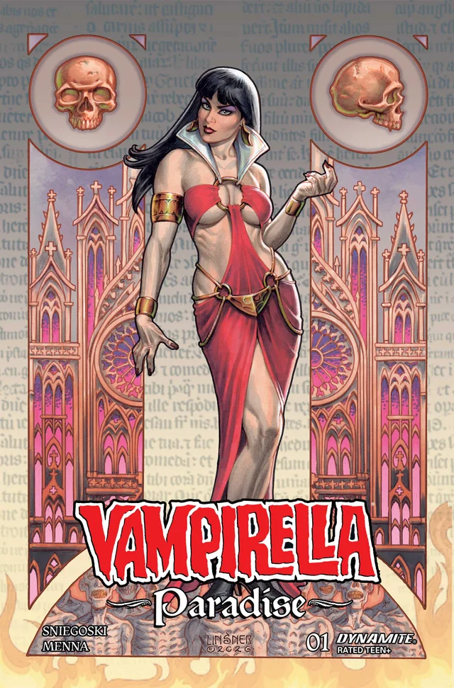 Tapa de Vampirella Paradise #1 · Cover B Joseph Michael Linsner Var