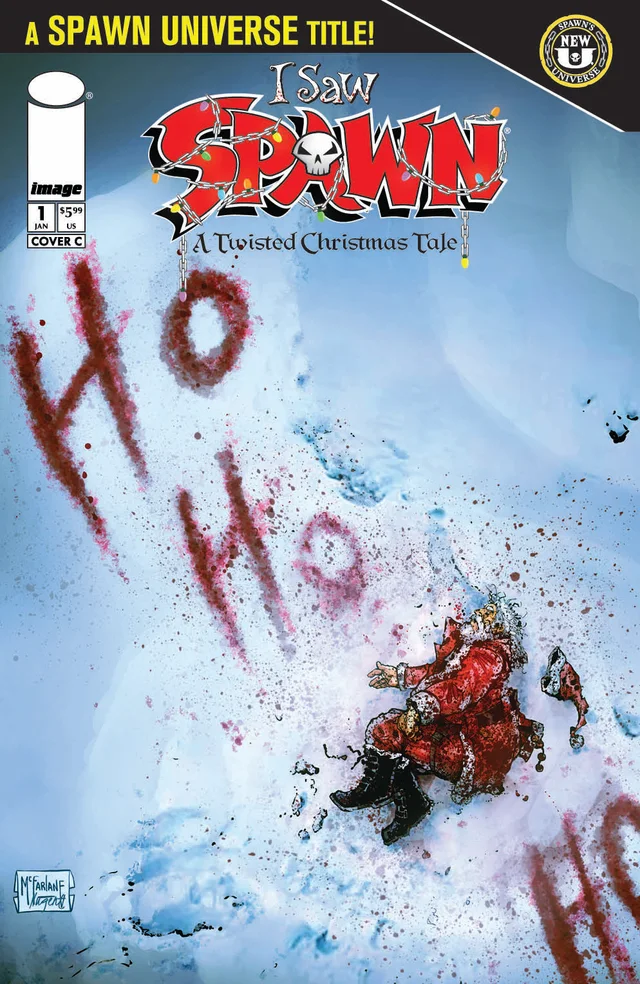 Tapa de I Saw Spawn A Twisted Christmas Tale #1 · Cover C Todd Mcfarlane And Robert Nugent Var
