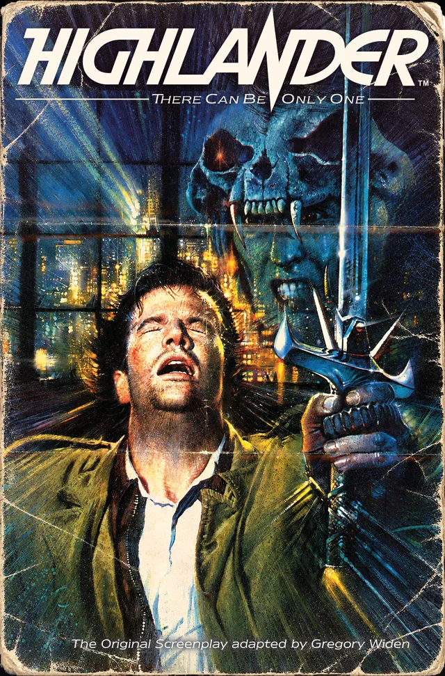 Tapa de Highlander The Original Screenplay #1 · Cover E Original Poster Brian Bysouth Var
